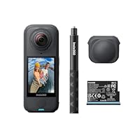 Insta360 X4 Air Starter Bundle - Lightweight 165g 8K 360 Camera, Invisible Selfie Stick, Replaceable Lenses, Shoot First & Frame Later, Built-in Wind Guard, FlowState Stabilization, AI-Powered App