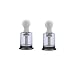 Plastic 1 Pair(2 Pcs) Breast Massage Pump Twist Nipple Massage Cupping Breast Massage Suction Tools (Large)