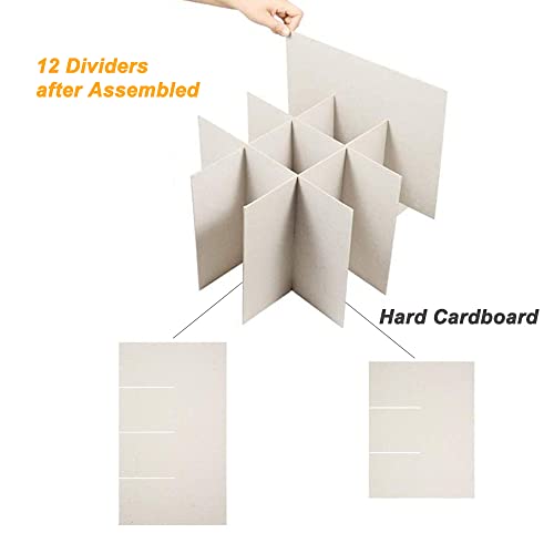 Wejipp Wine Glass Storage Box With Lid,Stemware China Storage Cases Containers Glassware Storage Containers Sets With Dividers And Handles,2 Pack #TOP2