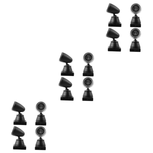 Hohopeti 3sets Realistic Miniature Signal Light Model for Wargaming Train Layout Doll House Micro Landscape Simulated Signal Light 4pcs*3