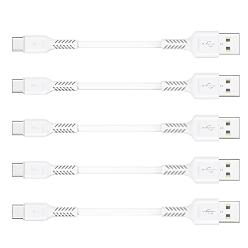 10cm USB C Kabel Kurz [5St&uuml;ck], USB A auf USB Typ C Ladekabel 3A Schnellladekabel und Datenkabel Kompatible f&uuml;r Samsung Galaxy S20 S21 A51 Note10, Huawei P30 P40 Mate 20, Xiaomi, Google Pixel 4A