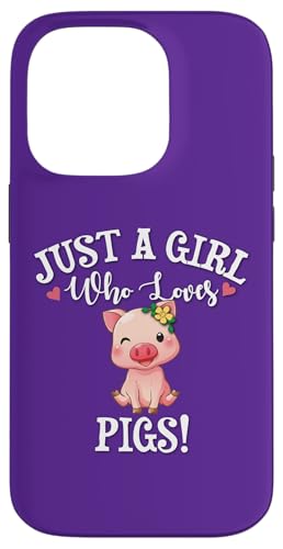 Funny Womens Moms Girl Who Loves Pigs Cute Show Pig Lover �X�}�z�P�[�X iPhone 14 Pro �p