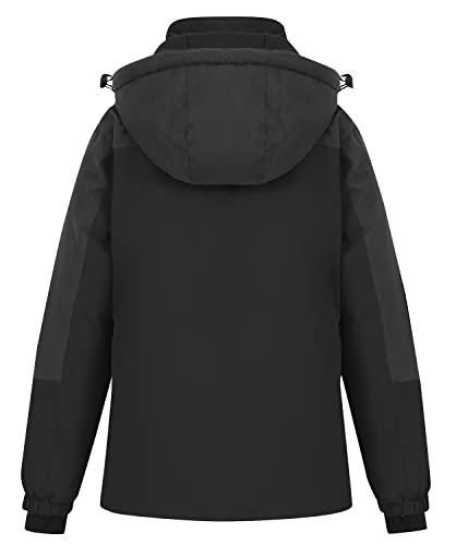 Image of Women's Waterproof Ski Jacket Hooded Snowboard Coat Warm Winter Snow Jackets