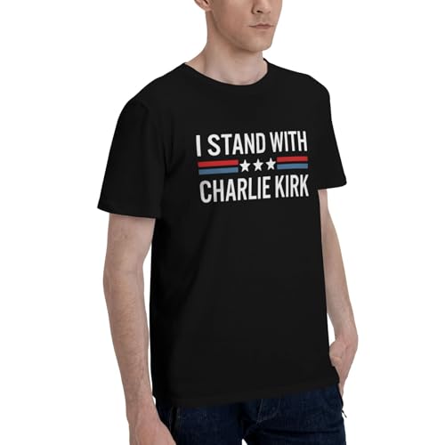 I Stand with Charlie Kirk T-Shirt Funny Premium Tee2