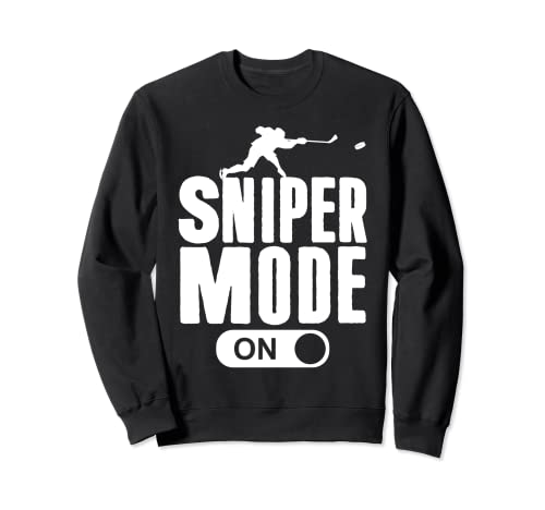 Ice Hockey Sniper Mode On è un grande regalo di abbigliamento grafico per giocatori di hockey, allenatori, istruttori e tifosi