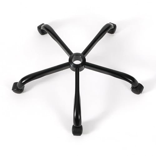 28 Inch Heavy Duty Office Chair Base with 5 Casters Reinforced Metal Chair Feet Universal Gas Cylinder Fit for Swivel/Computer/Criss Cross Chairs