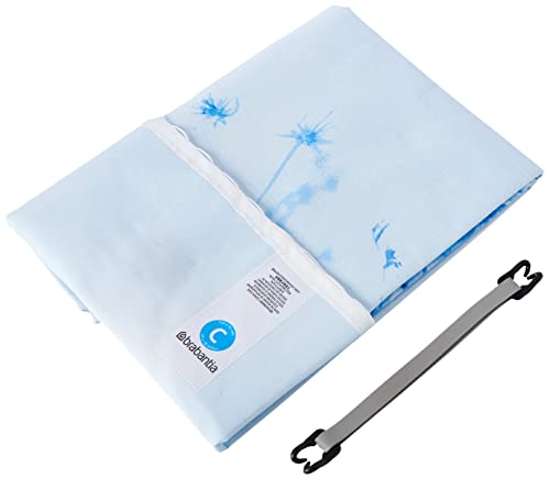 Image of Brabantia Size C (49 x 18 inches) Replacement Ironing Board Cover with Durable Foam Layer (Cotton Flower) Easy-Fit, 100% Cotton