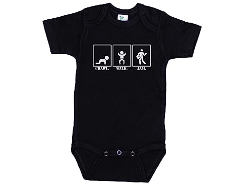 Image of Ebenezer Fire Crawl Walk Jam/Guitar Onesie/Baby Musician Outfit/Rock N Roll Bodysuit