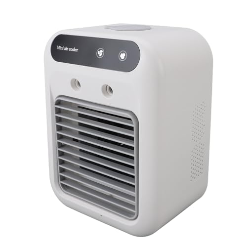 Ventilador de Aire Acondicionado Portátil, Enfriador de Aire Evaporativo Profesional con Tanques de Agua de 500 Ml de Capacidad, Adecuado para la Habitación del Automóvil,