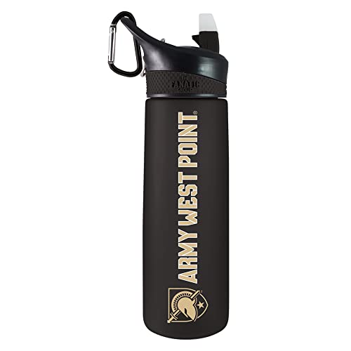 West Point (Army) Tritan Plastic Frosted Sport Bottle, Design-1 - Black