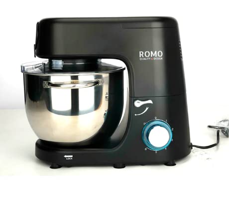 Suinga - Amasadora, batidora y picadora de carne 1500W. Procesador Alimentos Profesional 7L, 6 velocidades. Color negro