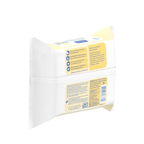 johnson39s baby disposable hand amp face cleansing wipes pre-moistened wipes gently remove 99 of germs amp dirt from delicate skin paraben- phthalate- amp alcohol-free hypoallergenic 25 count
