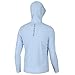 HUK Mens Pursuit Vented Long Sleeve Hoodie, Fishing Shirt with Hood, Ice Water, X-Large