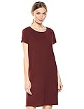 Daily Ritual Women's Lived-in Cotton Relaxed-Fit Crewneck T-Shirt Dress, Burgundy, XX-Large