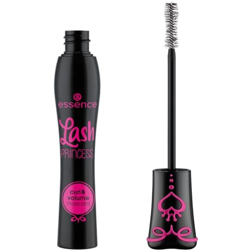 Image of Essence Lash PRINCESS curl & volume mascara, mascara, black, curl, volume, fibre brush, 12 ml (Pack of 2)
