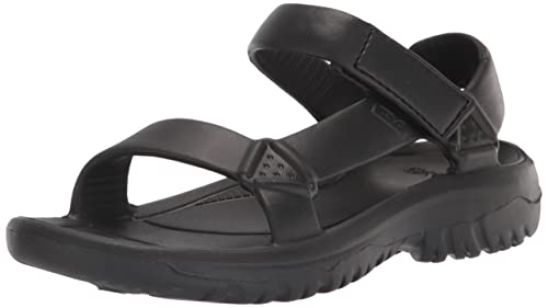 Teva Women's Hurricane Drift Sandal, Black/Black, 5