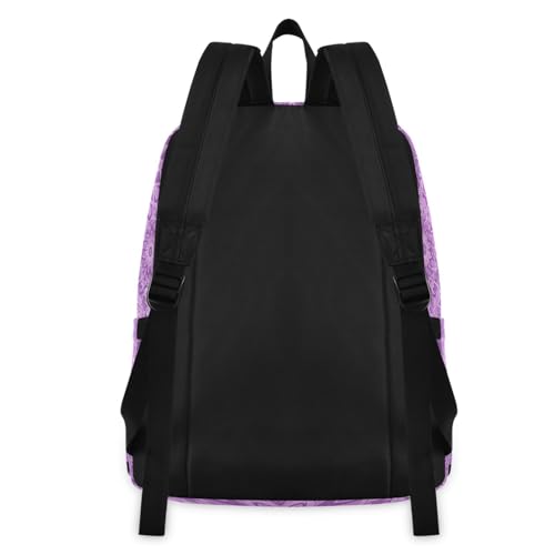 Ensemble sac à dos et sac à déjeuner mandala violet robuste