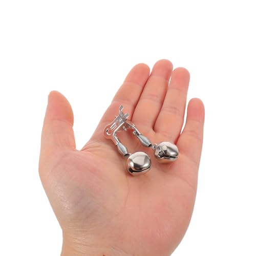 Alarma de picada campana doble de acero inoxidable para caña de pescar en pack de 25 piezas 4