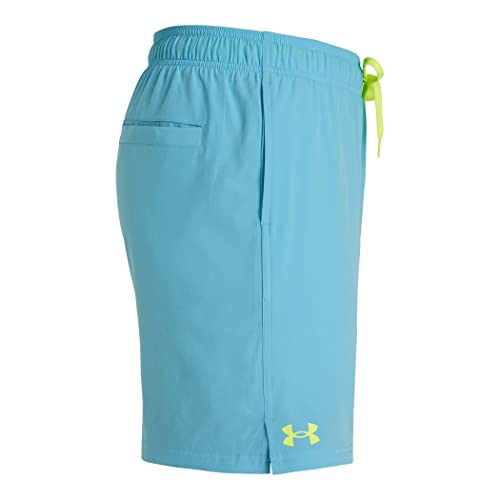 Under Armour Mens Compression Lined Volley, Trunks, Shorts With Drawstring Closure & Elastic Waistband Swim Trunks, Fresco Blue, Small Us #TOP1