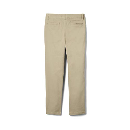 Image of French Toast Girls' Straight Fit Stretch Twill Pant | Adjustable waist, Reinforced knees, Offerend in Standard & Plus sizes, Straight leg school uniform pant