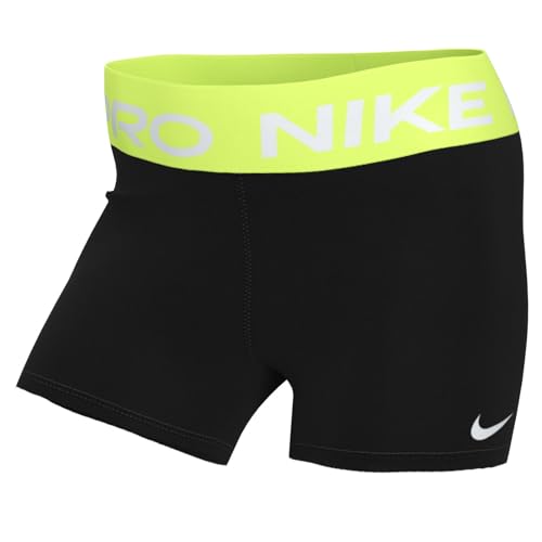 neon yellow nike pro shorts