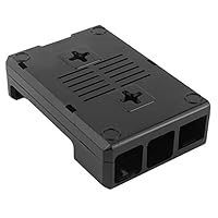 Gehäuse für Raspberry Pi, vierfarbig mattiert Gehäuse für Raspberry Pi Einfache Installation Angemessen für Raspberry Pi 3B/3B+(Schwarz)