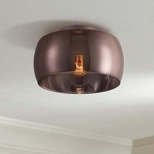 Possini Euro Design Janna 11" Modern Flush-Mount Ceiling Light Fixture
