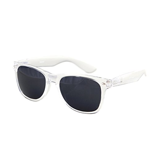 Sunglasses Classic Clear Frame Horn Rimmed Eyewear Classic Retro 80's