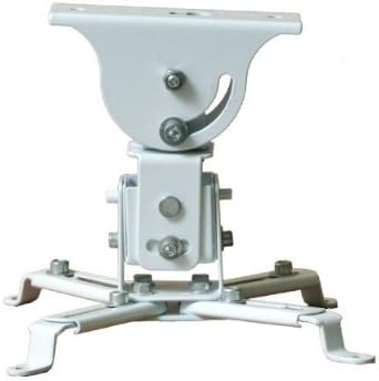 VideoSecu Tilt and Swivel Projector Ceiling Mount - White 3CA