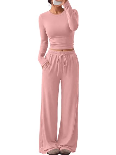 Image of Trendy Queen Women's 2 Piece 2026 Fall Fashion Lounge Set with Pockets