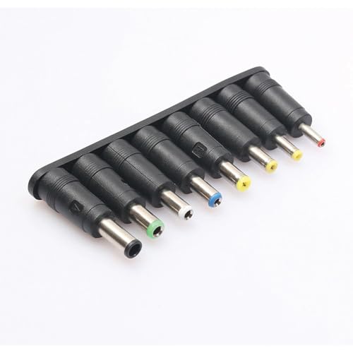 Kado DC Adapter 8 Connector Set, Female 5.5x2.1mm to Male 6.3x4.0mm 6.2x3.0mm 5.5x2.5mm 5.5x2.1mm 5.5x1.7mm 4.8x1.7mm 4.0x1.7mm 3.5x1.35mm for Monitor, Webcam, Router, Mini PC, CCTV, Bluetooth Speaker