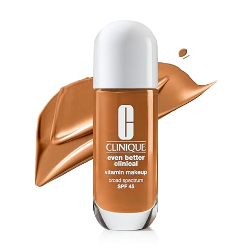 Clinique Even Better Clinical Vitamin Makeup Broad Spectrum SPF 45 With Vitamin C, Vitamin E + Vitamin B3 | Light Coverage + Vibrant Finish, Medium Deep Warm 3