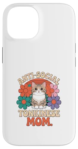 Diseño antisocial tonkinés mamá gato Carcasa para iPhone 14