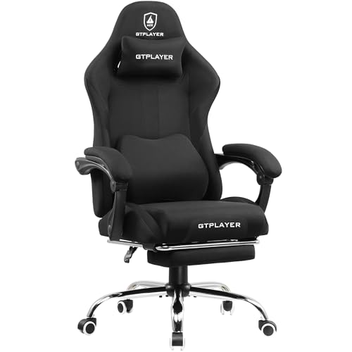GTPLAYER Gaming Chair Ergonomic Office Chair with Foot Rest &