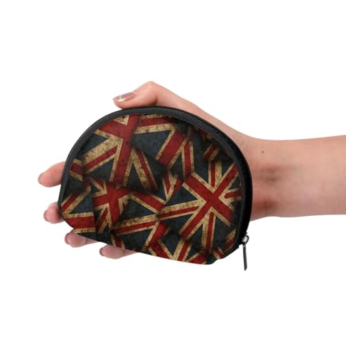 Portable Coin Purse Vintage Uk British Flag Mini Zippered Money Pouch Card Holder3