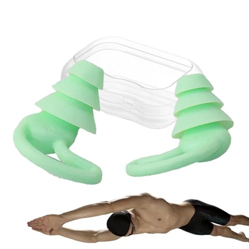 スイマー用の耳栓、耳栓の大人,再利用可能なシリコンいびき耳栓騒音キャンセル - サーフィン、シュノーケリング、シャワー、水プールのための騒音低下耳栓