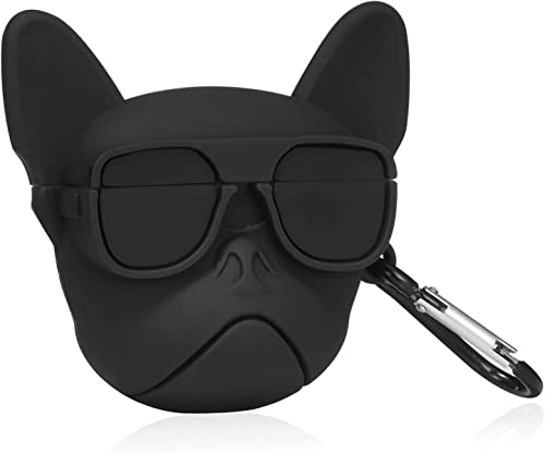 Image of Techmount Cover Compatible with Airpods Pro GEN-2 (2022) Case Cover Silicone Cartoon Character 3D Cover Wtih 360 Protection Airpods Pro 2 Cover Case (NOT for Any Other AIRPODS) (Bull Dog)