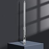 76-108MHz Telescopic Antenna FM Radio Antenna with BNC Connector Extendable Antenna Receiver VHF FM Antenna for FM Transmitter Radio - Image 2