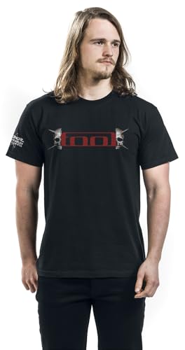 Tool Skull Spikes Hombre Camiseta Negro XL