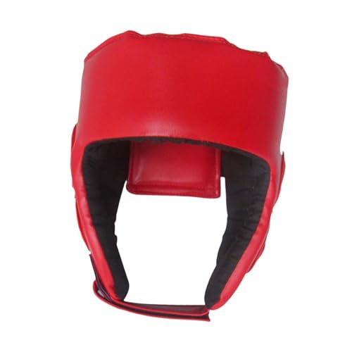 Equipo de protección grueso para la cabeza de boxeo para taekwondo karate MMA Kids rojo