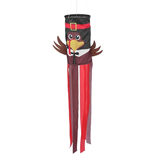 Drapeau trachée dinde Thanksgiving POPETPOP en polyester pour décoration extérieure x5 - 2