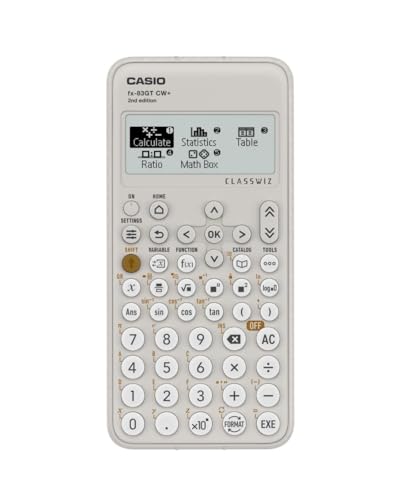 Casio fx-83GTCW+ - Calculadora científica Gris (versión del Reino Unido) - Actualización del Modelo Anterior fx-83GTCW