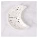HDKJW Plateau à Bijoux de Petite Lune, Plat de bibelot en céramique décoratif, Plateau d'accent Moderne for vanité (Color : Blanc)