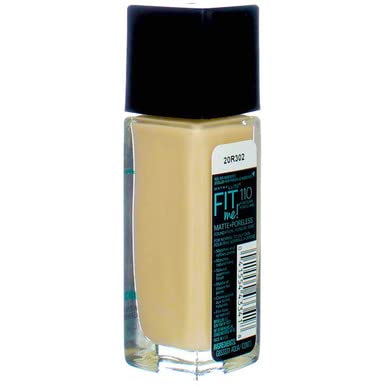 Miniatura 6 de Maybelline New York Fit Me! Base mate + sin poros, porcelana 110, 1 onza (paquete de 3)