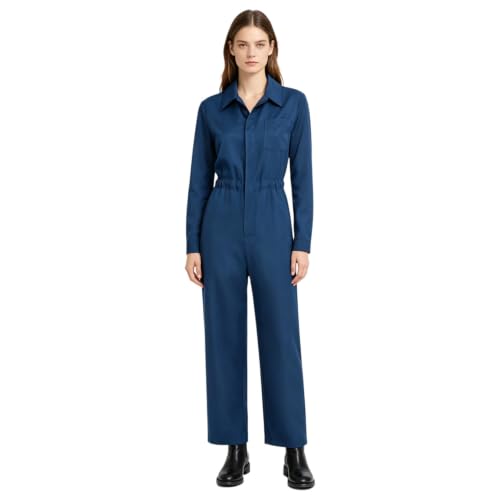 Mono largo de una pieza para disfraz de Halloween de mujer o uniforme de fontanero