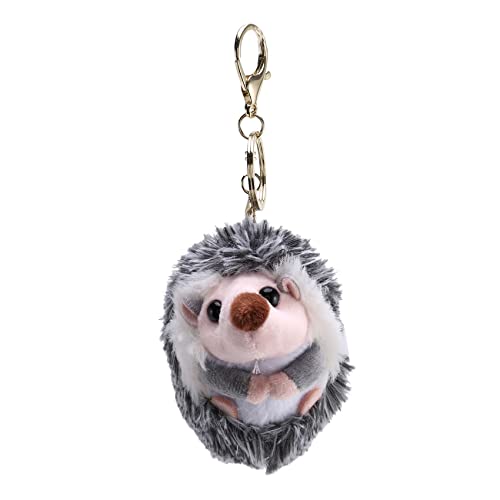 Yeruvce Carino Herrison Peluche Telefono Portatile Ciondolo Herrison Pompon Ciondolo Peluche Grigio Anime Pelliccia Regali