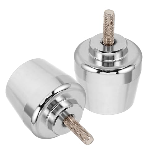 Tapones metálicos manillar moto M6 antivibración con extremos de barra pesados de TOPBATHY