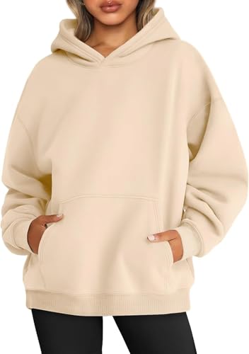WINKEEY Hoodie Damen Oversize Pullover Sweatshirt Kapuzenpullover Pulli...