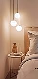 pendelleuchte opalglas bauhaus 𝗢𝗣𝗧𝗜𝗠𝗔𝗟𝗘 𝗠𝗔ß𝗘: Unsere trendig designte Lampe hat insgesamt einen Durchmesser von 30 cm. Die einzelnen Lampenschirme werden mit einem Durchmesser von 15 cm geliefert. Die Abhängung von der Decke ist bis zu 118 cm höhenverstellbar, wodurch sie auch über jedem Esstisch ihren Platz findet