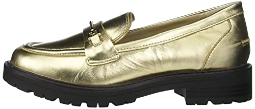 Sam Edelman Girls Tully Mini Loafer, Gold Leaf, 4 Big Kid
